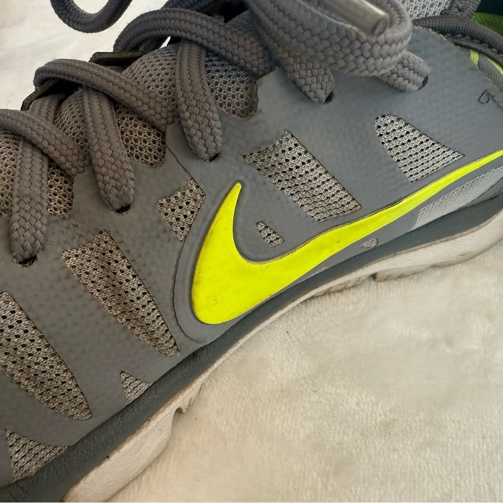 Nike Gray with Neon Yellow Accents Sneakers - Picture 8 of 13